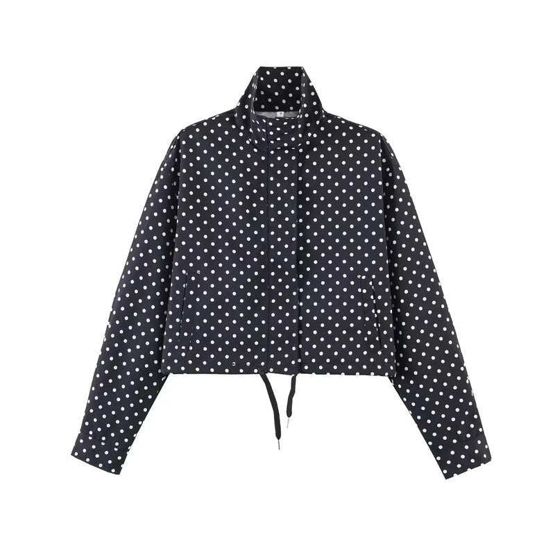 Selene Cropped Lightweight Drawstring Jacket