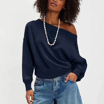 Sofia Women's Relaxed Off-Shoulder Sweatshirt