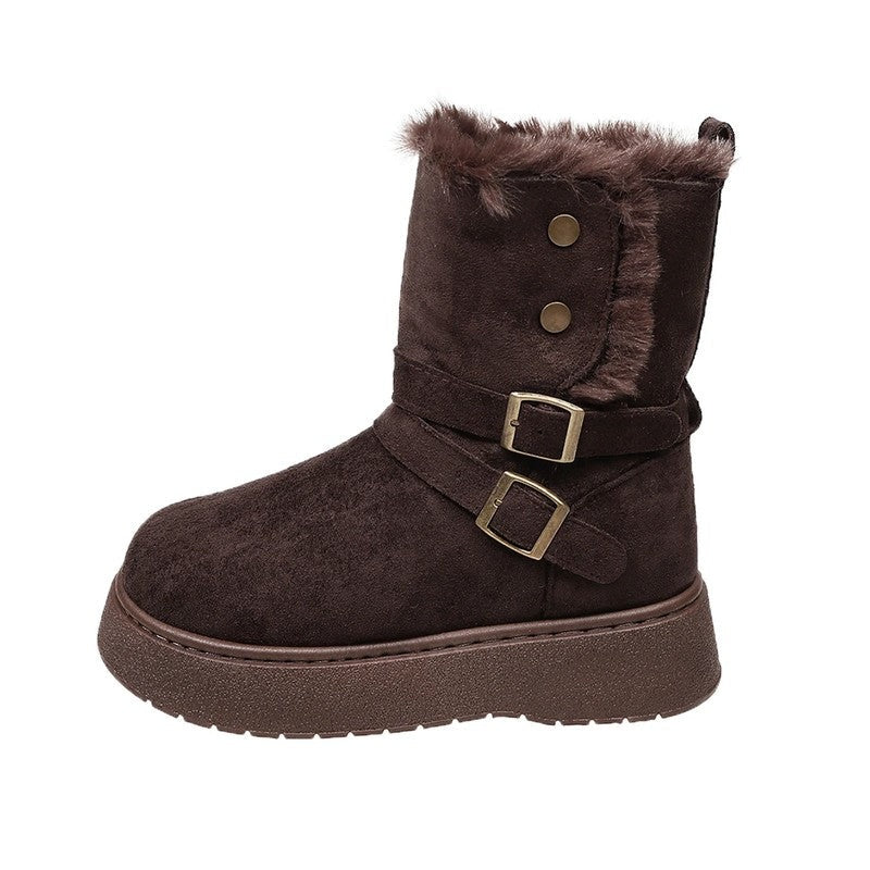 Sophie Platform Buckle Cozy Boot