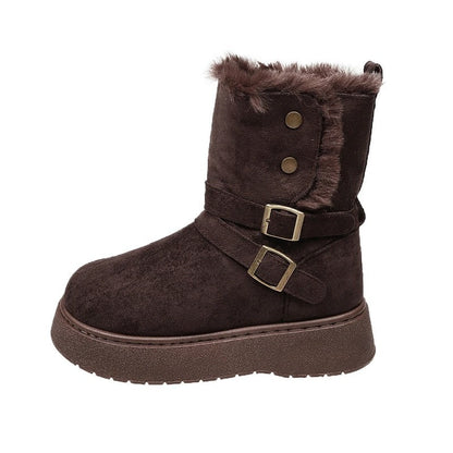 Sophie Platform Buckle Cozy Boot