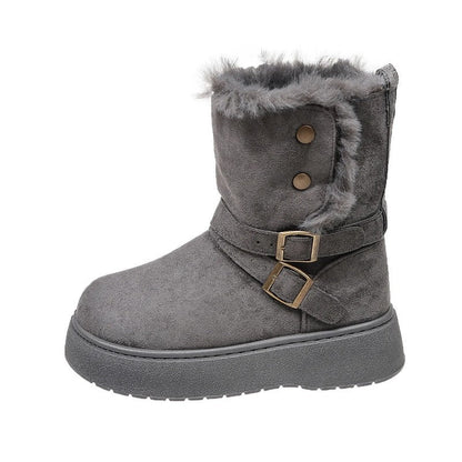 Sophie Platform Buckle Cozy Boot