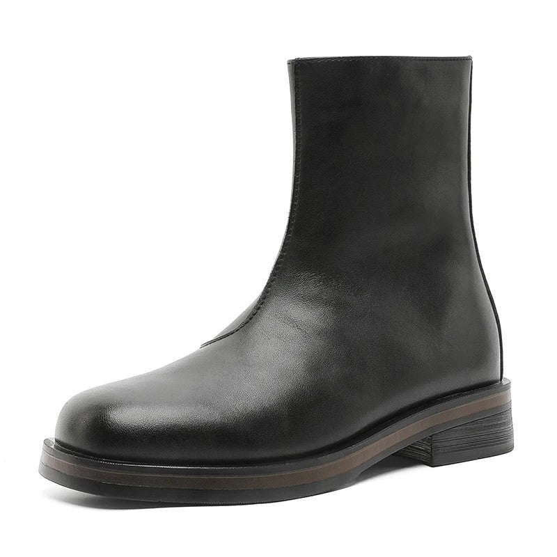 Thomas Polished Square Toe Ankle Boot