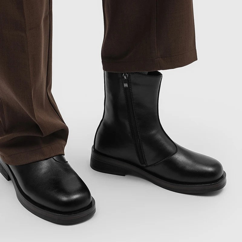 Thomas Polished Square Toe Ankle Boot