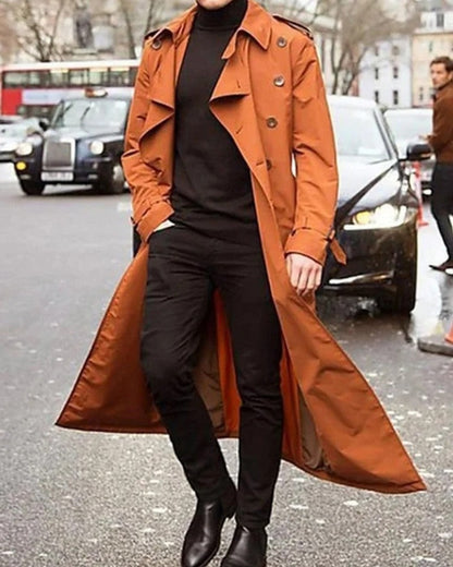 Vardier Double-Breasted Long Trench Coat