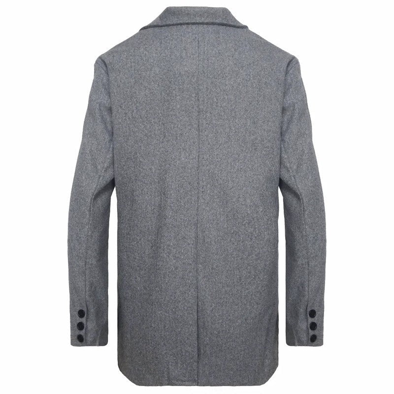 Vaudel Structured Wool Blend Overcoat