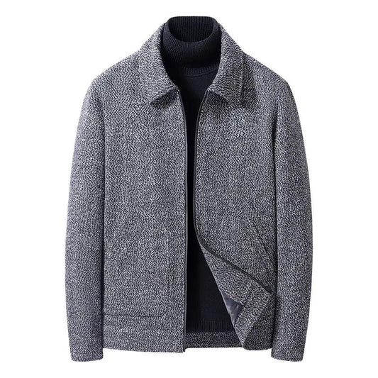Plus Size Veldrin Textured Knit Zip Jacket