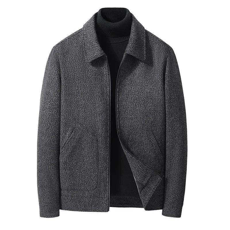 Plus Size Veldrin Textured Knit Zip Jacket