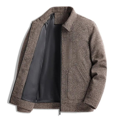 Plus Size Veldrin Textured Knit Zip Jacket