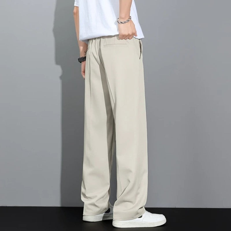 Zelara Relaxed Elastic Waist Wide-Leg Pants